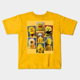 Yellow Puppets Kids T-Shirt